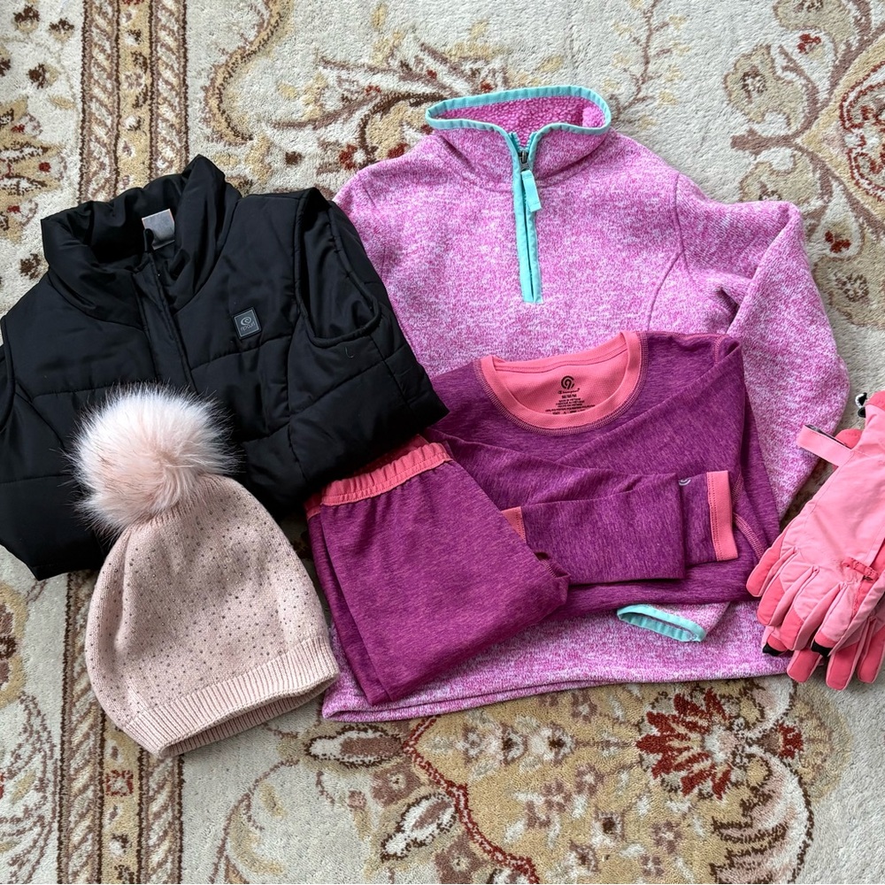 Pink and Purple Kids winter bundle